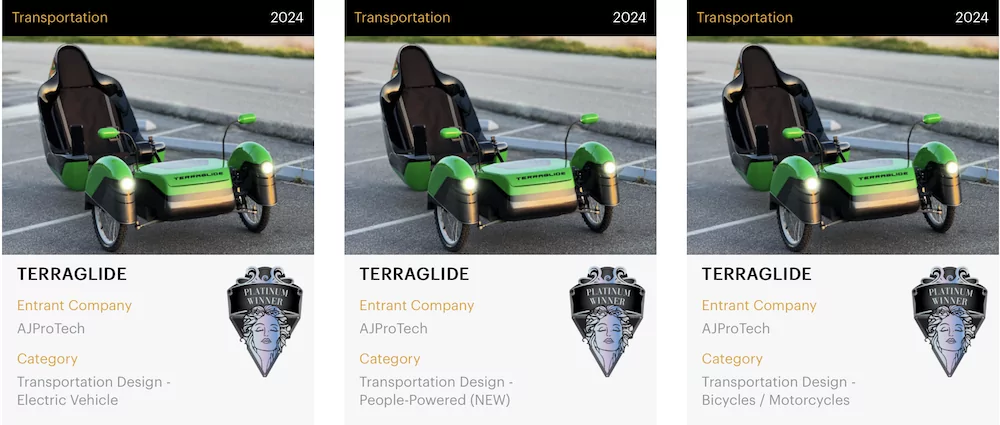 Terraglide wins Muse Design Award